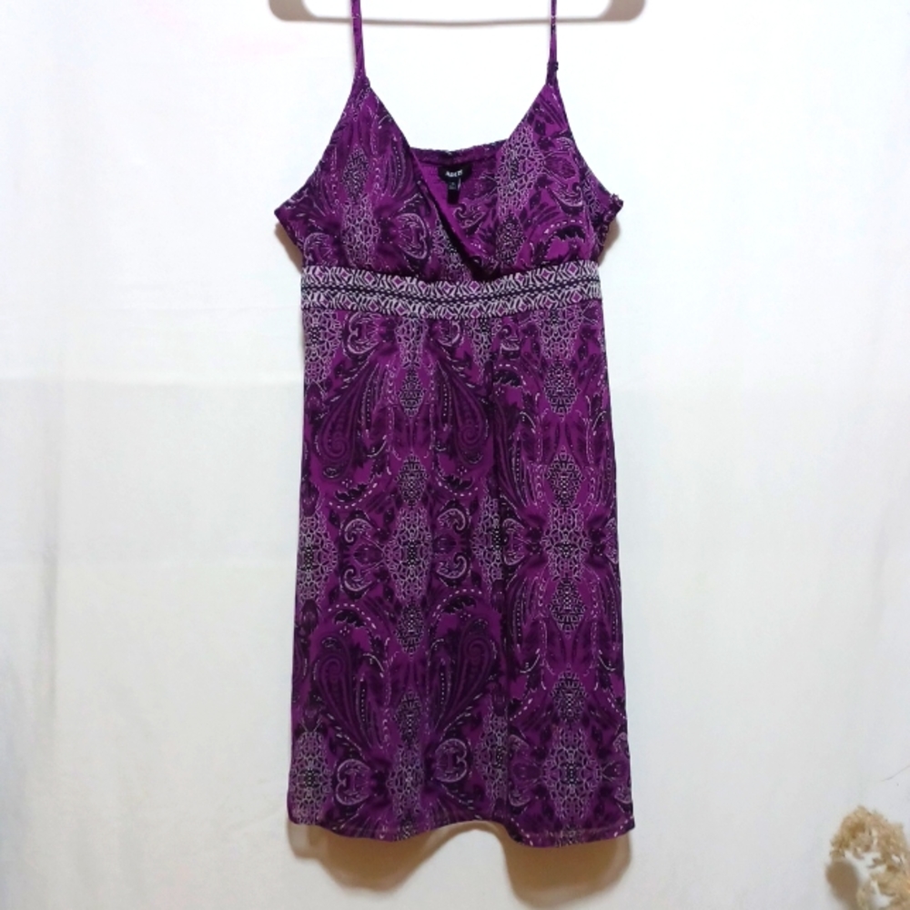 APT.9 WOMENS SUNDRESS SIZE XL IN A BEAUTIFUL PURPLE FLORAL 💜